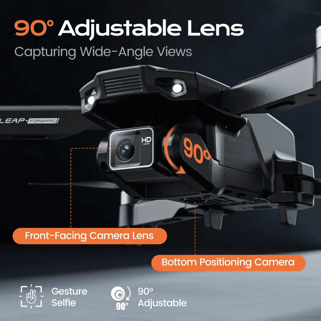 Drone with HD Camera – 360° Flip, Gesture Control, 3 Speed Modes, Gravity Sensor, One-Key Takeoff | Ideal for Travel, Sports & Vlog Shooting