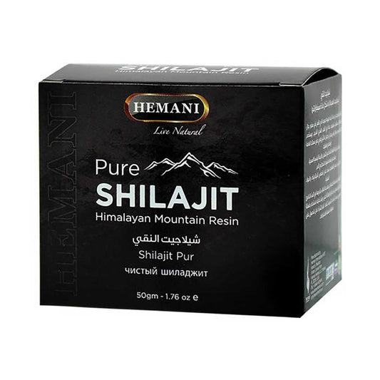 Hemani Pure Shilajit Himalayan Mountain Resin (50g) – Natural Energy & Stamina Booster( شيلاجيت الهيمالايا بالكامل )