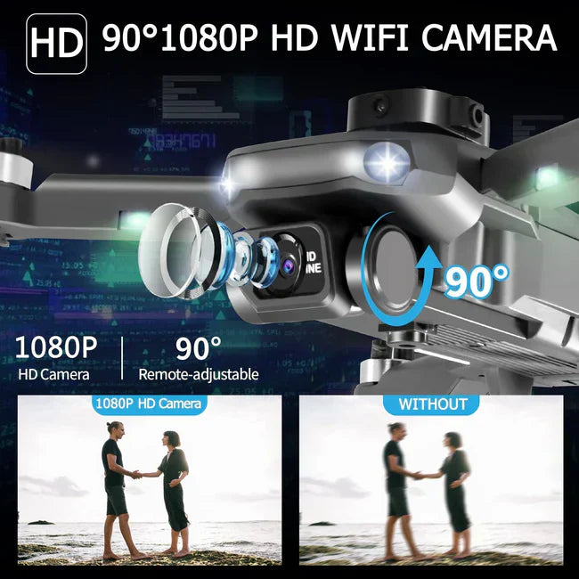 E99 Pro 4K Drone – Dual Camera, 5G GPS & Dual Battery – طائرة الدرون E99