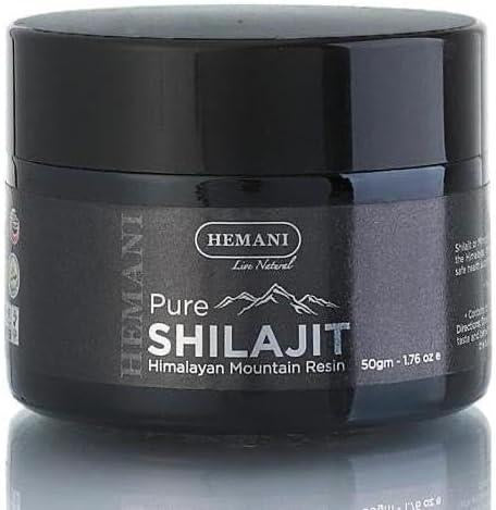 Hemani Pure Shilajit Himalayan Mountain Resin (50g) – Natural Energy & Stamina Booster( شيلاجيت الهيمالايا بالكامل )