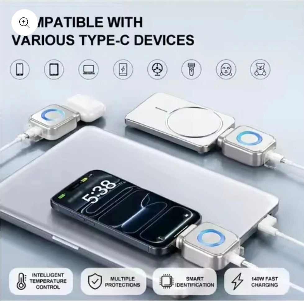 Auto Disconnect Charging Adapter 140w Smart Auto Stop Charging Protector for & Physical Power Breaker to Overcharging