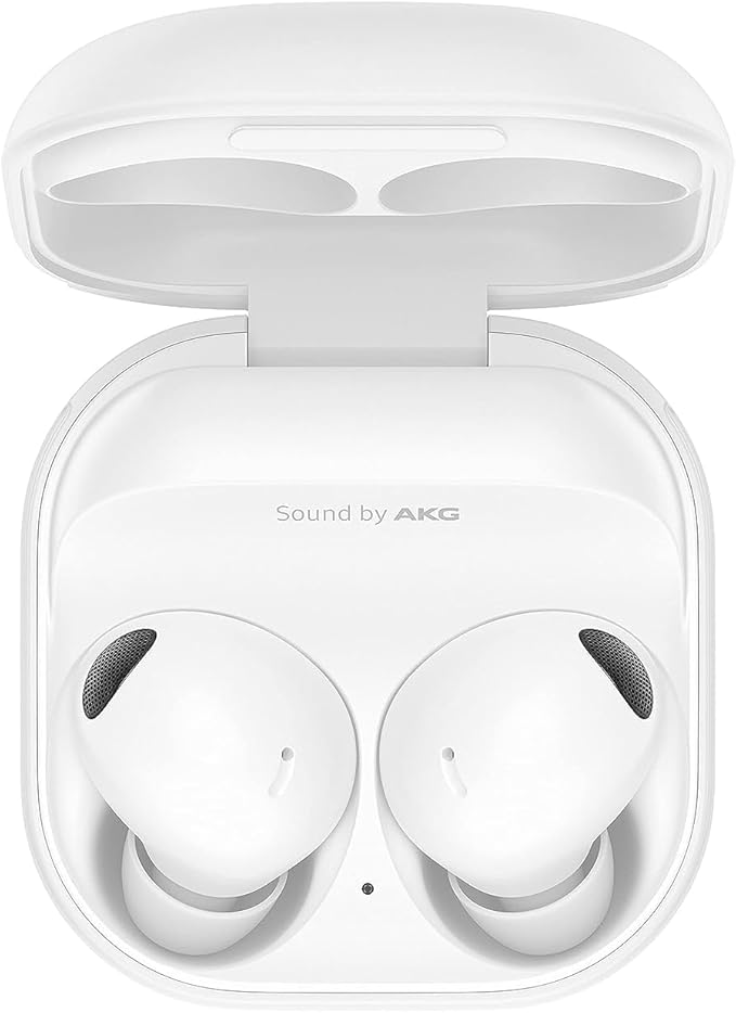 Samsung galaxy buds2 pro bluetooth earbuds, true wireless, noise cancelling, charging case, quality sound, water resistant, white