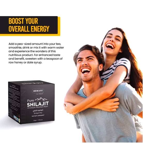 Hemani Pure Shilajit Himalayan Mountain Resin (50g) – Natural Energy & Stamina Booster( شيلاجيت الهيمالايا بالكامل )
