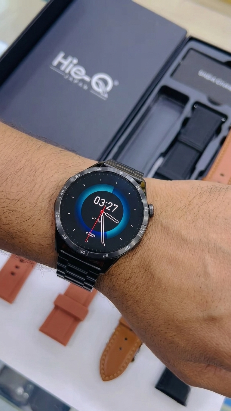 Premium Hie-Q Made by Japan | Unbreakable Smartwatch with 3 Interchangeable Straps