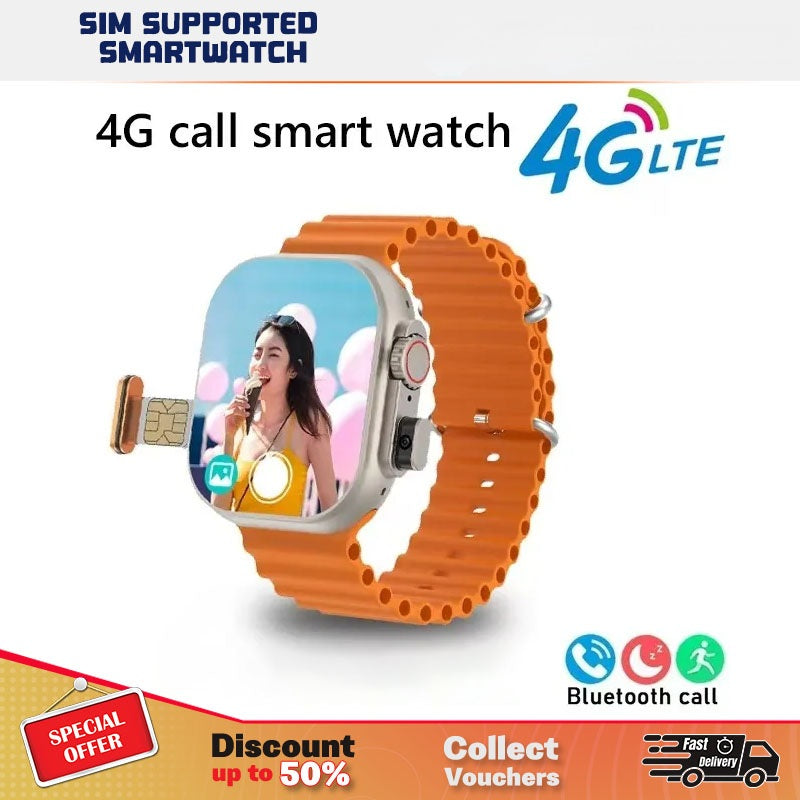 Sim-100 Ultra2  Android 5G & LTE Sim Support Smart Watch