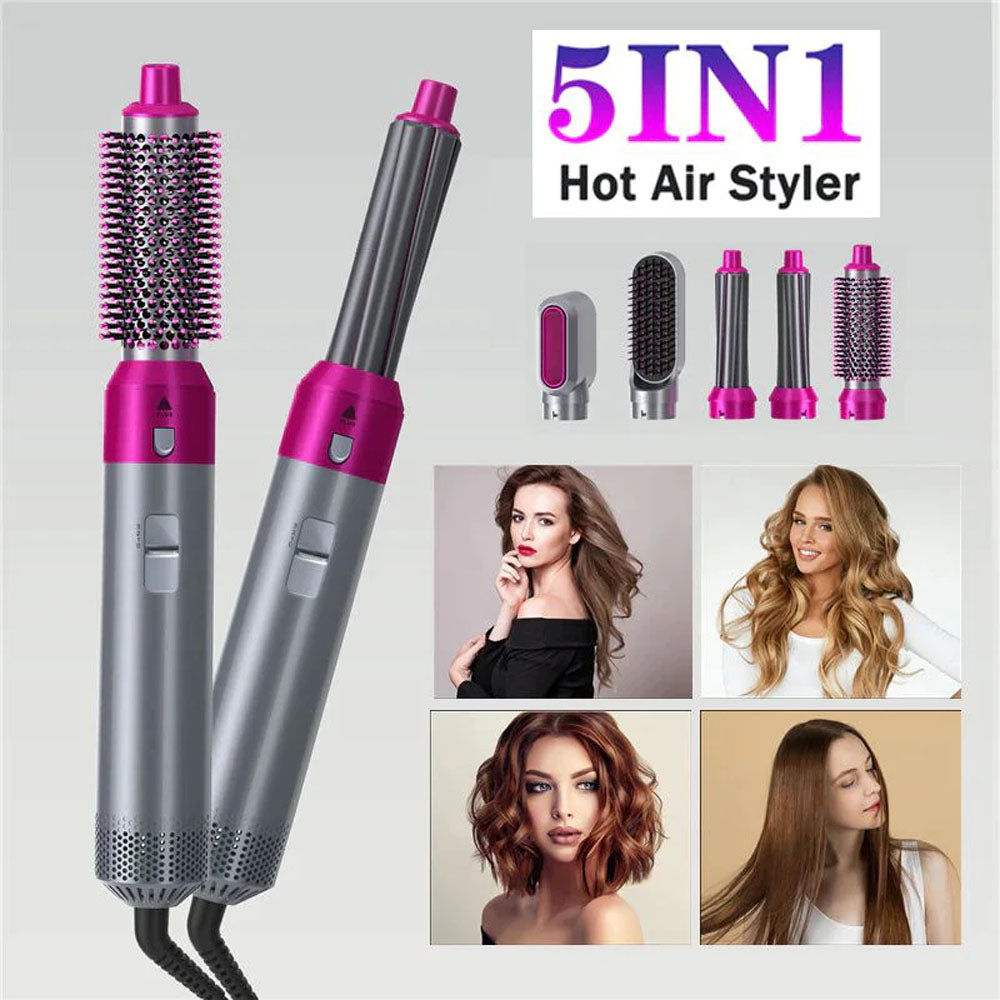 🌸 AirWrap Pro™ 5-in-1 Hair Styling Tool – Dry, Curl, Straighten & Volumize
