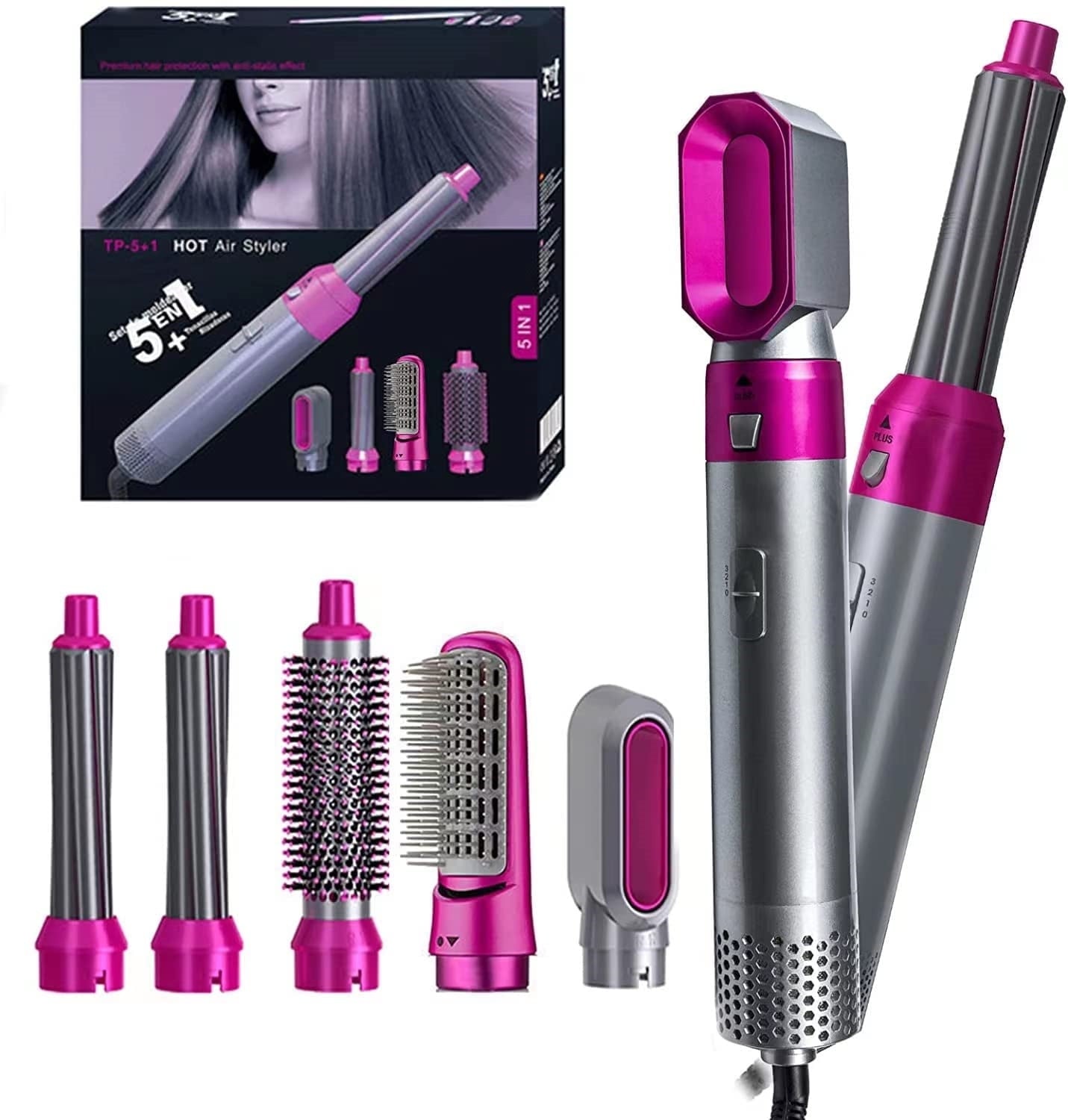 🌸 AirWrap Pro™ 5-in-1 Hair Styling Tool – Dry, Curl, Straighten & Volumize