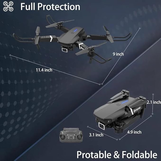 E99 Pro 4K Drone – Dual Camera, 5G GPS & Dual Battery – طائرة الدرون E99